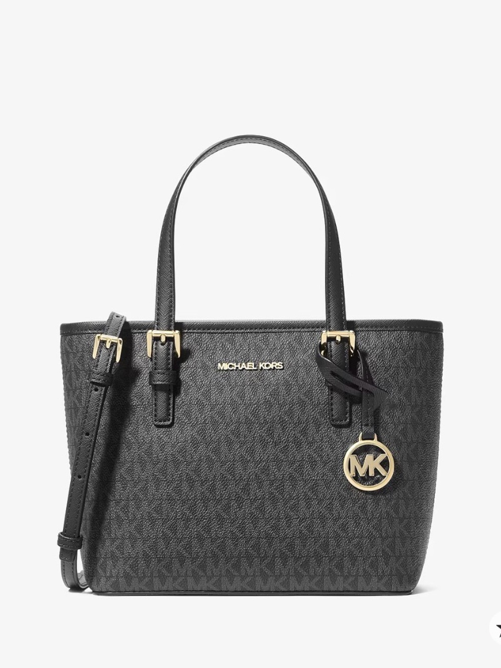 Michael Kors Black Jet Set Travel Small Tote
